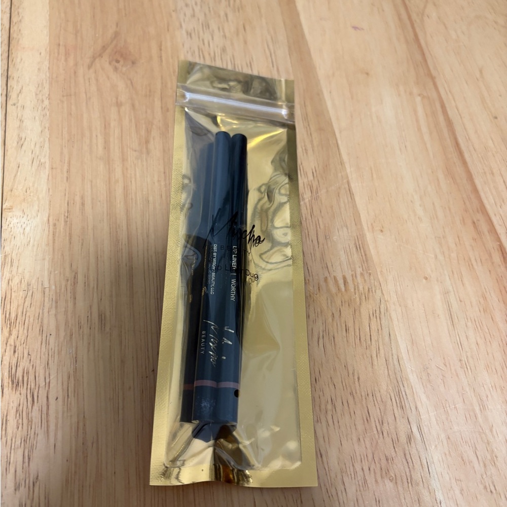 Mischo Beauty Lip Liner Duo In Worthy & Beloved 2x0.01oz ~ In Sealed Package $26